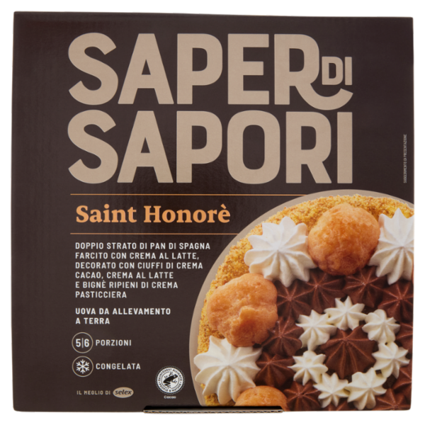 Selex Saper di Sapori Torta Saint Honoré Congelata 550 g