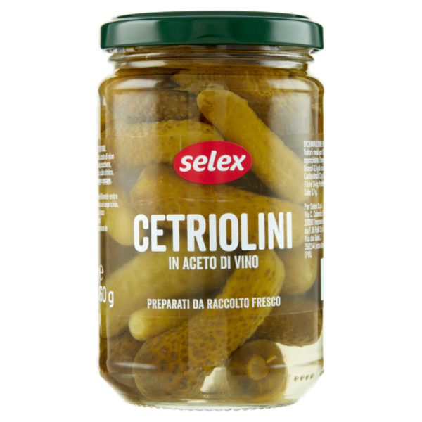 Selex Cetriolini Aromatizzati con Aceto di Vino 300 g