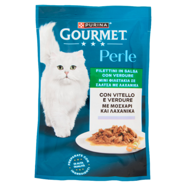 PURINA GOURMET Perle Filettini in Salsa con Vitello e Verdure 85g