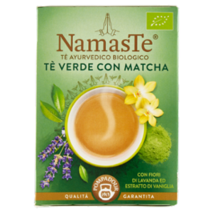 Pompadour NamasTe Tè Ayurvedico Biologico Tè Verde Con Matcha 15 x 1,8 g