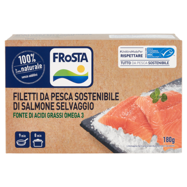 FRoSTA Filetti da Pesca Sostenibile di Salmone Selvaggio 180 g