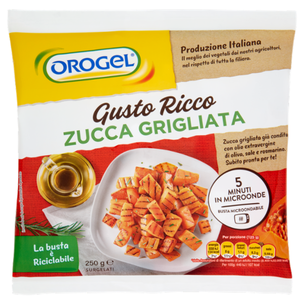 Orogel Gusto Ricco Zucca Grigliata Surgelati 250 g