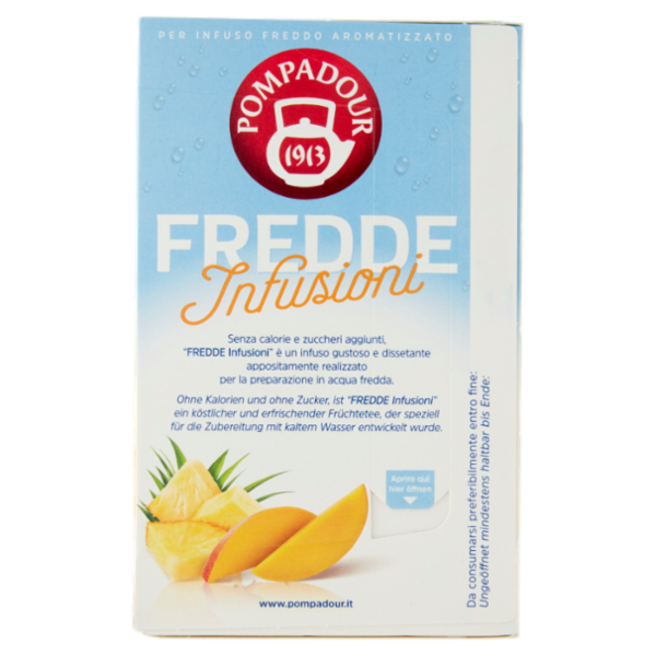 Pompadour Fredde Infusioni Mango e Ananas 18 x 2,5 g