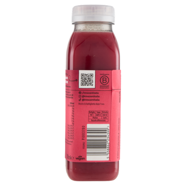 innocent super smoothie Energia* Frutti Rossi Fragola - Ciliegia - Mela - Guaranà 300 ml