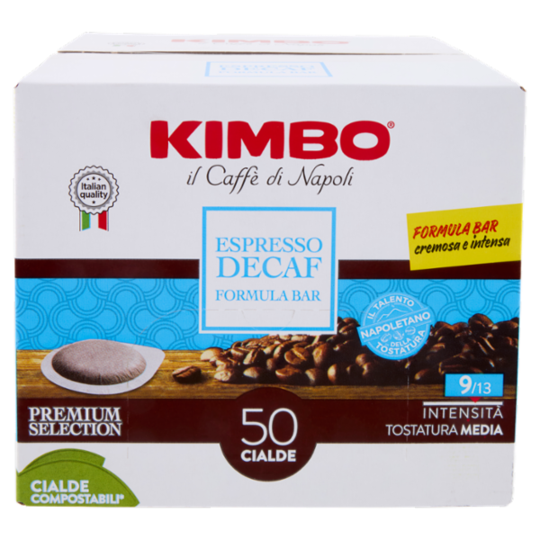 Kimbo Espresso Decaf Formula Bar 50 Cialde Compostabili* 365 g