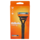 Gillette Rasoio da Uomo Fusion5 Manico + Lamette di Ricambio, 2 Ricariche