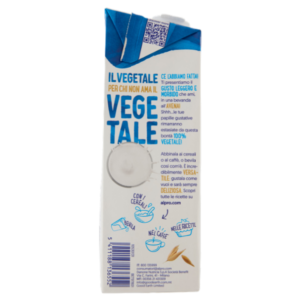 ALPRO Questo Non è Latte Light, Bevanda Vegetale all'Avena Gusto Latte, Senza Lattosio, 1l