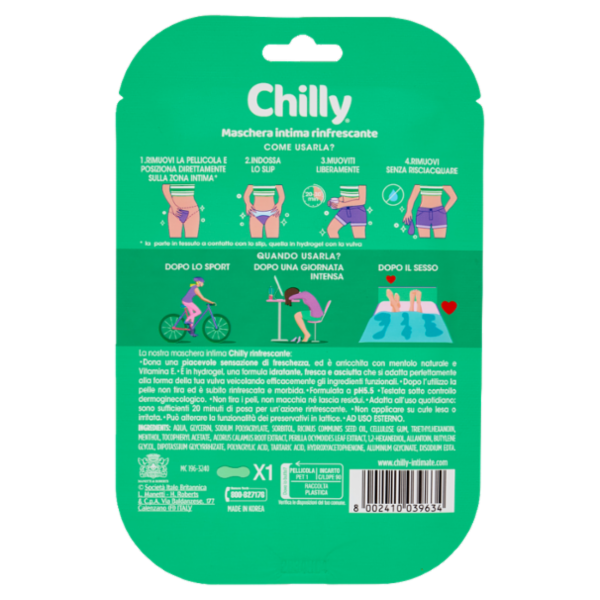 Chilly rinfrescante Maschera Intima 1 pz
