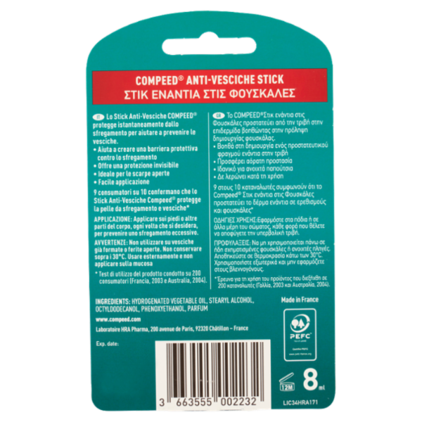 Compeed Anti-Vesciche Stick 8 ml