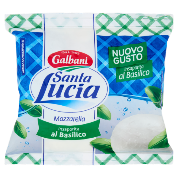 Galbani Santa Lucia Mozzarella insaporita al Basilico 125 g