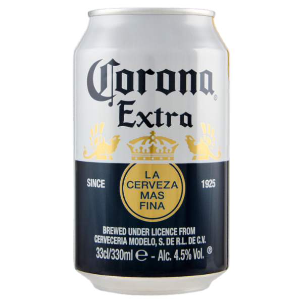 CORONA Extra Birra lager internazionale lattina 33cl