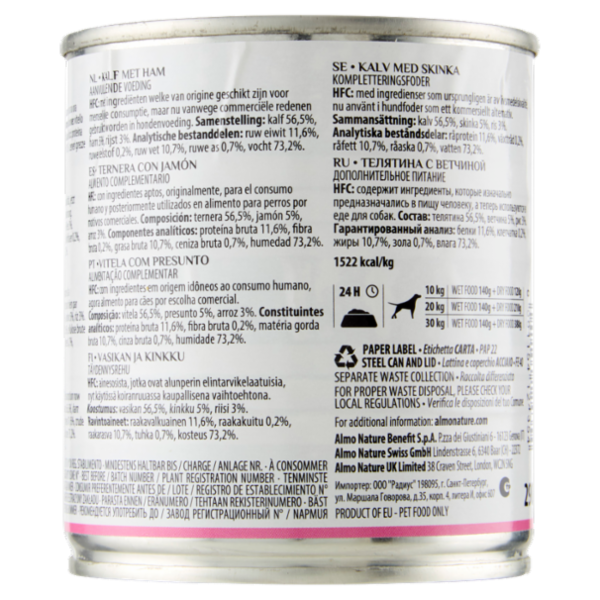 almo nature HFC Natural Vitello con Prosciutto 290 g