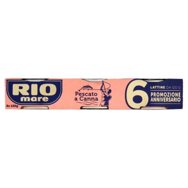 Rio mare Tonno all'Olio di Oliva Pescato a Canna 6 x 120 g