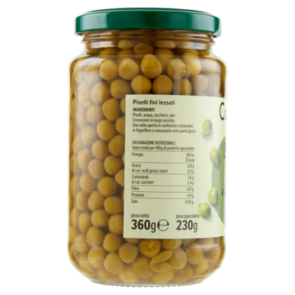 Consilia Piselli Fini Lessati 360 g