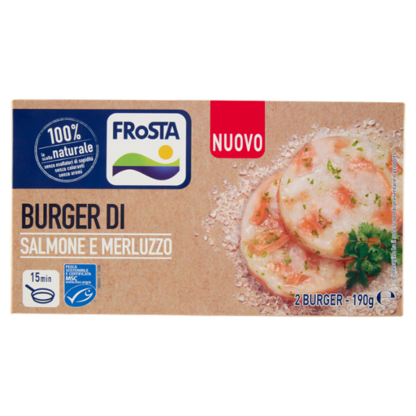 FRoSTA Burger di Salmone e Merluzzo 190 g