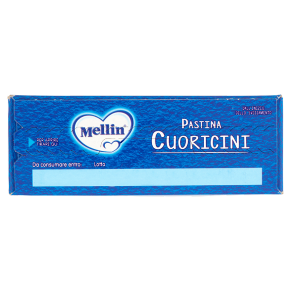 MELLIN Pastina 100% Naturale Cuoricini con farina Grano Tenero 320 g