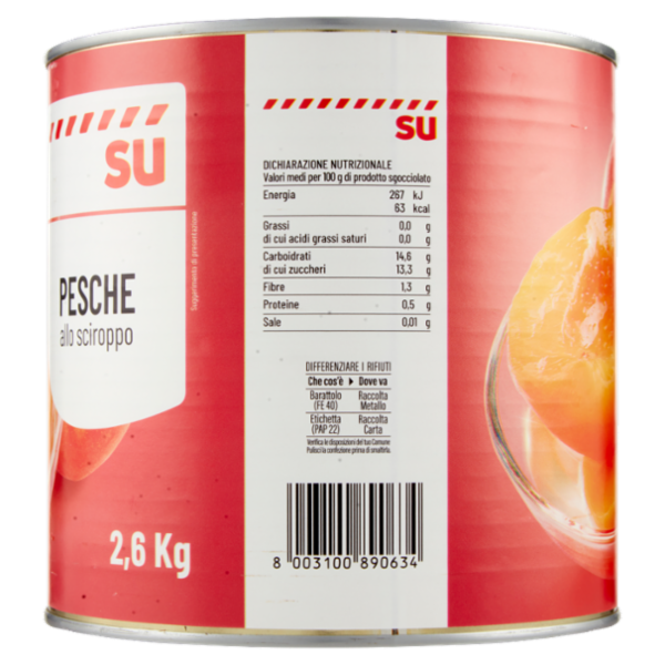 Sù Pesche allo Sciroppo 2,6 kg