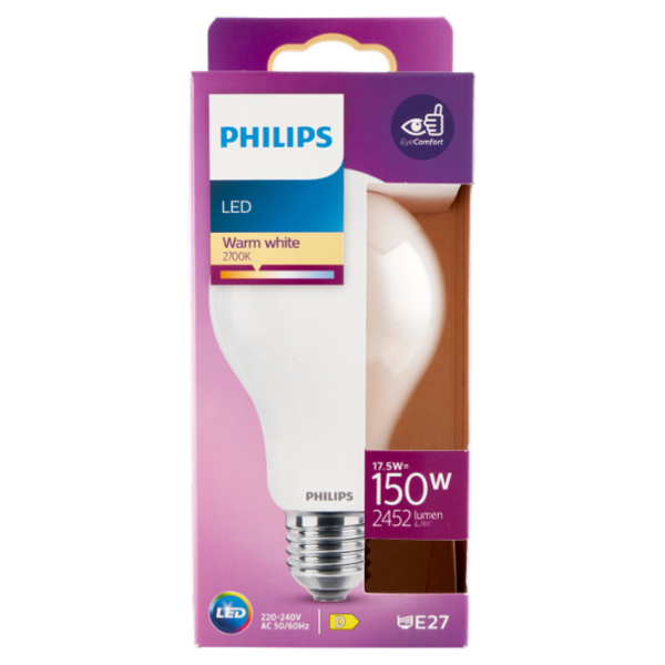 Philips Led goccia vetro 150W E27 2700K