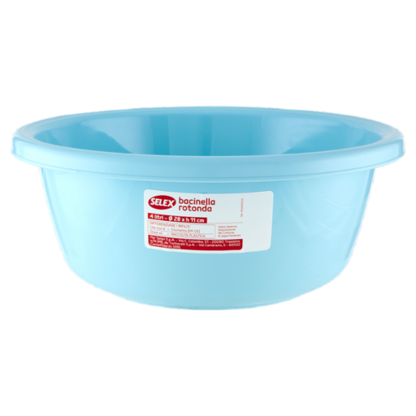 Selex Bacinella Rotonda Azzurro 4 L