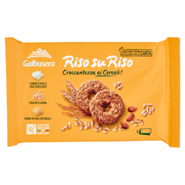 Galbusera RisosuRiso Croccantezza ai Cereali! 6 x 40 g
