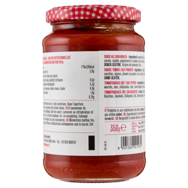 Le Conserve della Nonna Sugo alla Arrabbiata 350 g