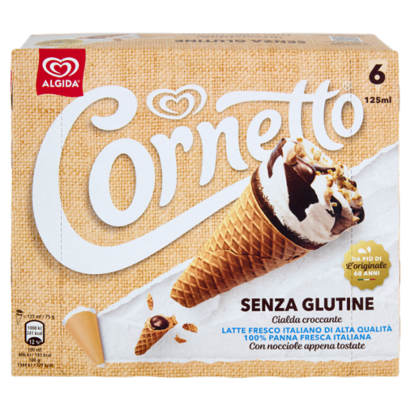 Cornetto Senza Glutine 6 x 75 g