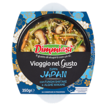 DimmidiSì Viaggio Nel Gusto Zuppa Japan Con Funghi Shiitake e Alghe Wakame 350 g