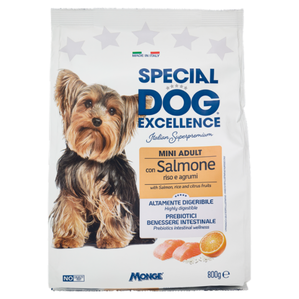 Special Dog Excellence Mini Adult con Salmone riso e agrumi 800 g
