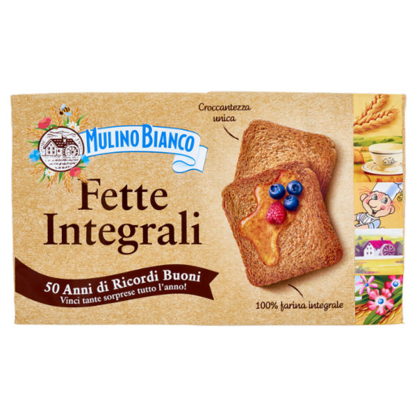 Mulino Bianco Fette Biscottate Integrali Ricche di Fibre 630g