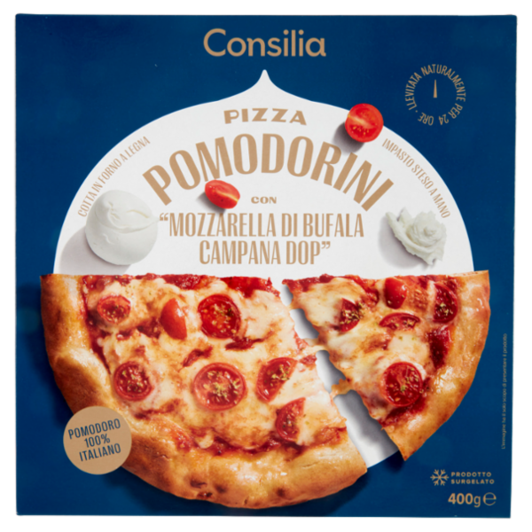 Consilia Optima Pizza Bufala D.O.P. e Pomodorini Surgelata 400 g