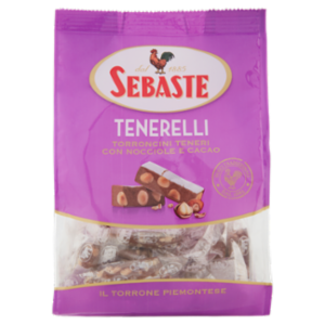 Sebaste Tenerelli Torroncini Teneri Con Nocciole e Cacao 180 g