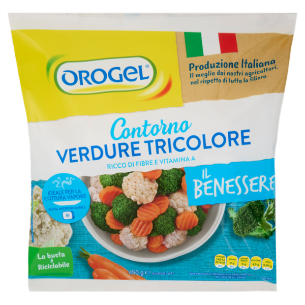 Orogel Il Benessere Contorno Verdure Tricolore Surgelati 450 g