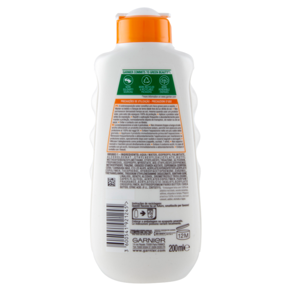 Garnier Ambre Solaire Crema Solare Idratante SPF20 200 ml