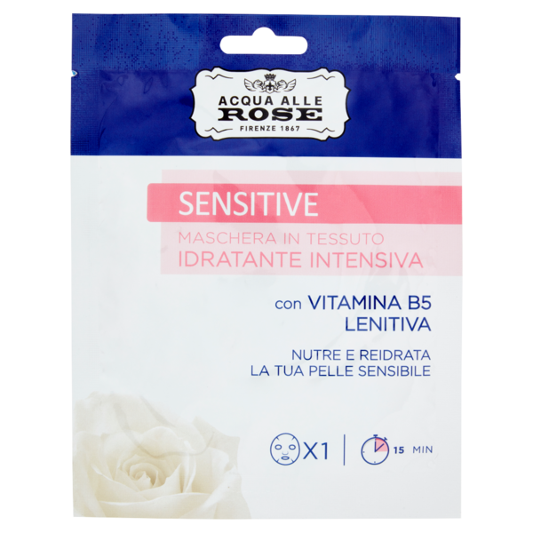 Acqua alle Rose Sensitive Maschera in Tessuto Idratante Intensiva 1 pz