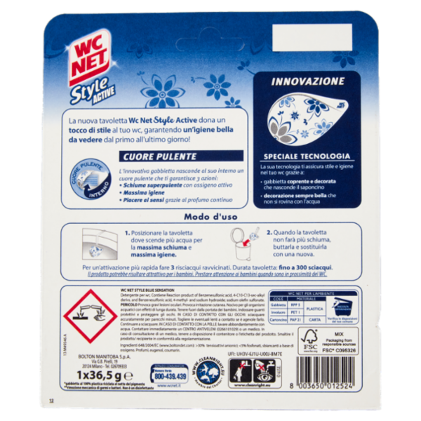 WC Net Style Active Blue Sensation 1 x 36,5 g