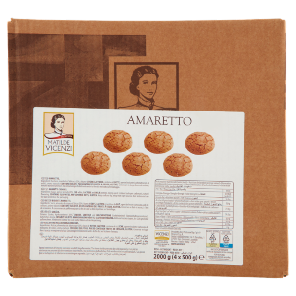 Pasticceria Matilde Vicenzi Amaretto 4 x 500 g