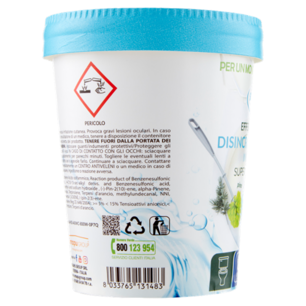 Smapiù Effervescente Disincrostante WC in Polvere Superprofumato pino 400 g