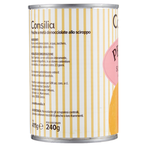 Consilia Pesche allo Sciroppo 411 g