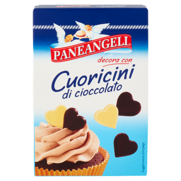PANEANGELI decora con Cuoricini di cioccolato 45 g