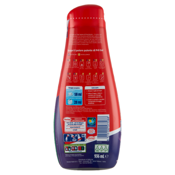 PRIL Tutto in 1 Gel Igiene&Freschezza 936ml