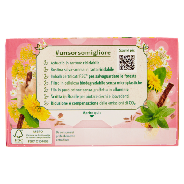 Pompadour Le Tisane Plus Ventre Piatto con Finocchio* e Carvi 18 x 2,2 g