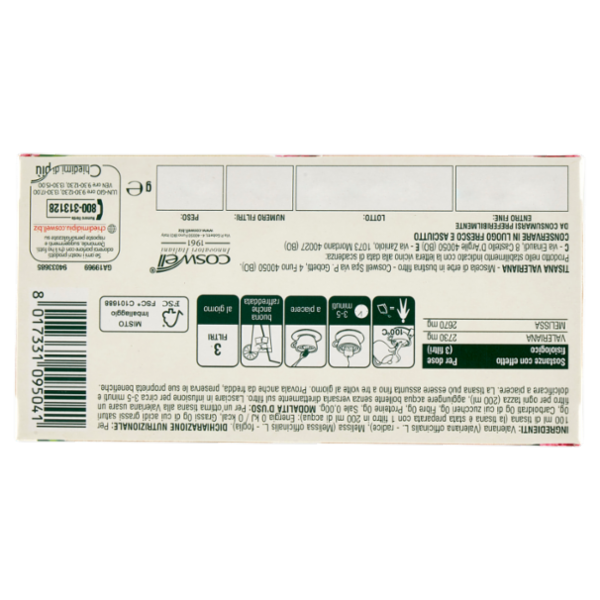 L'Angelica Le Tisane Valeriana Active 18 Filtri 32,4 g