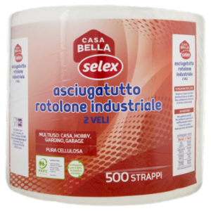 Selex Casa Bella Asciugatutto 2 Veli Bobina 500 Strappi