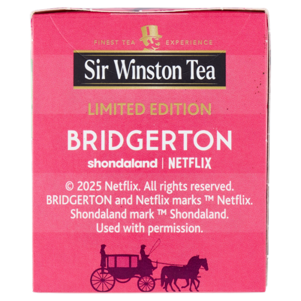 Sir Winston Tea Bridgerton Cookies Lampone e Vaniglia Tè Nero Aromatizzato 20 x 1,75 g