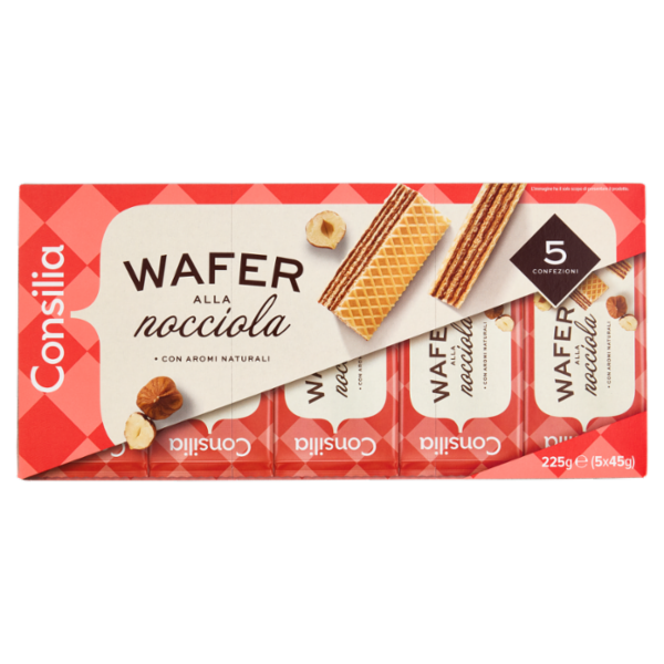 Consilia Wafer alla Nocciola 5x45 g