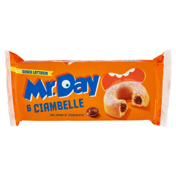 Mr.Day 6 Ciambelle con Crema al Cioccolato 6 x 50 g