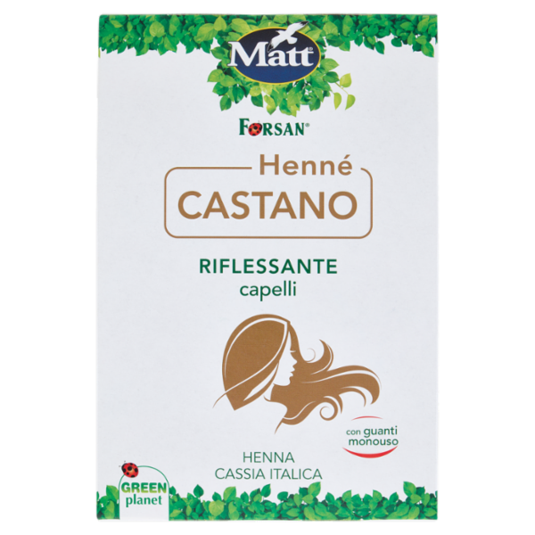 Matt Henné Castano Riflessante capelli 2 x 50 g
