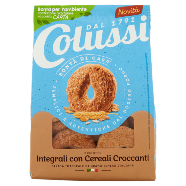 Colussi Biscotti Integrali con Cereali Croccanti 300 g