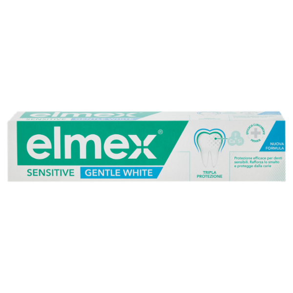 elmex dentifricio Sensitive Gentle White Sbiancante denti sensibili 75 ml