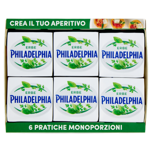Philadelphia Fantasie formaggio fresco spalmabile alle Erbe - 6x25g